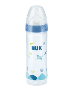 NUK New Classic Baby Bottle with Teat-250ml-Blue