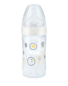 NUK New Classic Baby Bottle with Teat 150ml-White